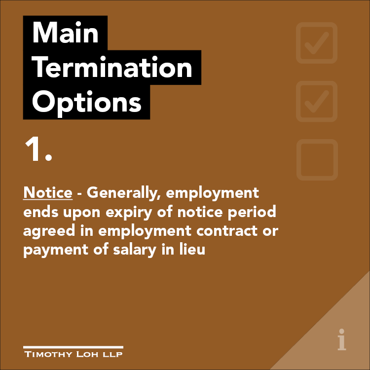 Termination of Employment by Notice