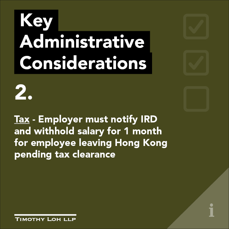 Notifications to IRD on Termination of Employment