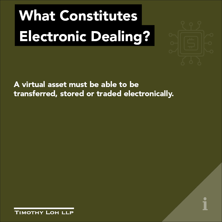 What Constitutes Electronic Dealing?