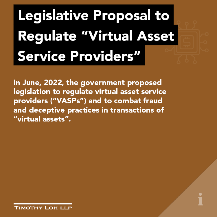 Scope of Proposal to Regulate Virtual Asset Service Providers