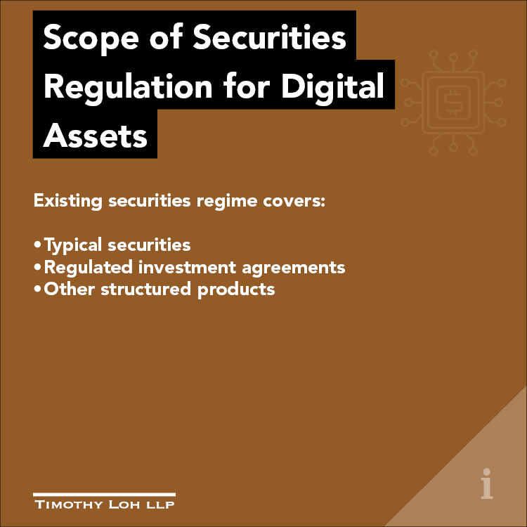 Scope of Securities Regulation for Digital Assets