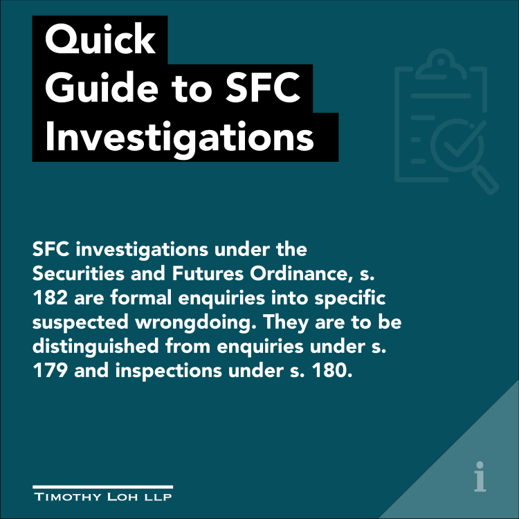Quick Guide to SFC Investigations